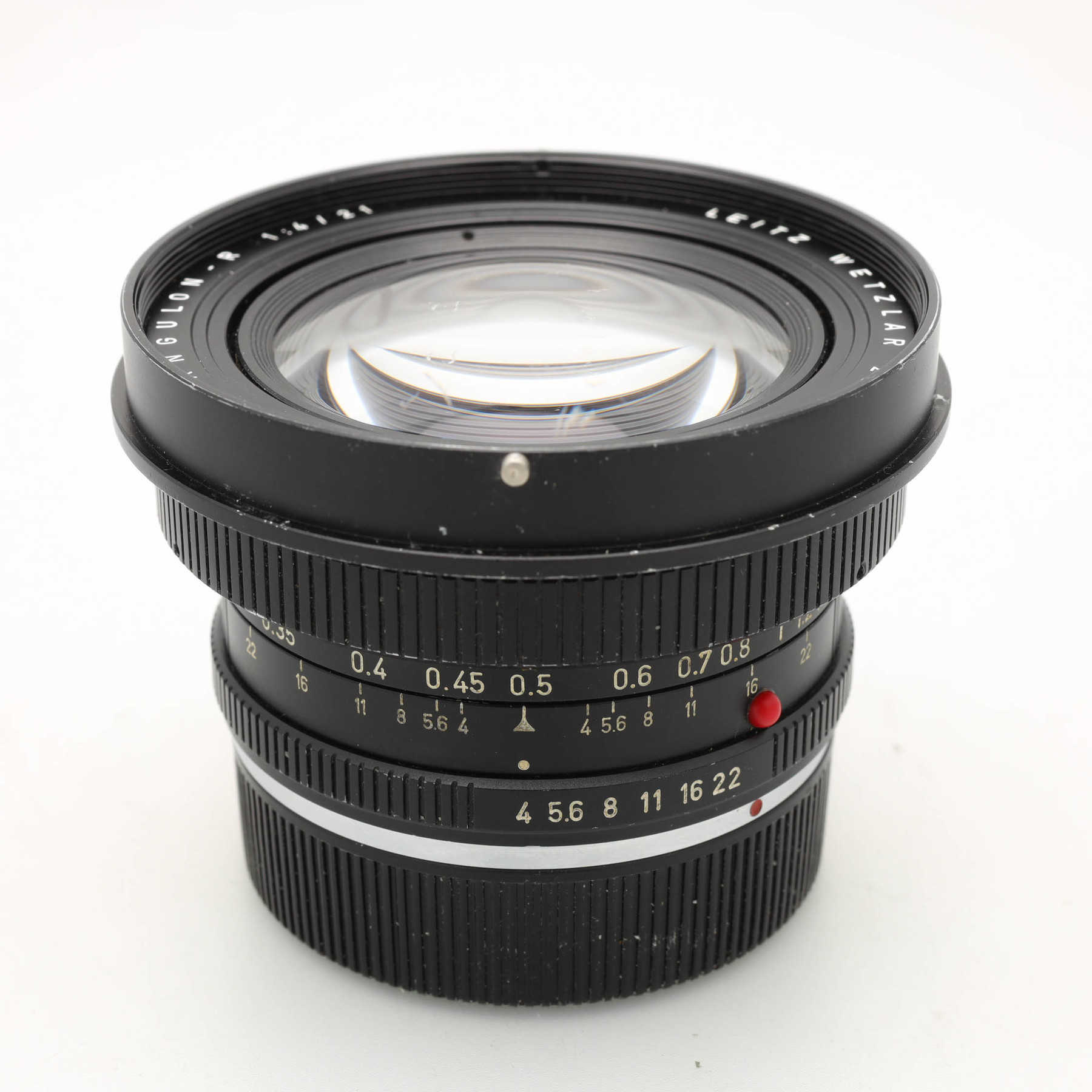 OBJECTIF LEICA /LEITZ/WETZLAR .Made in Germa.Grand angle /Super Angulon-R 1:4/21