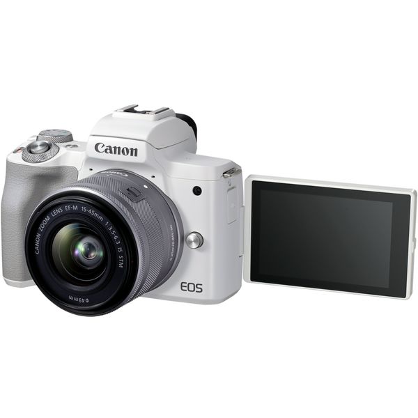 Canon EOS M50 Mark II + EF-M 15-45mm f/3.5-6.3 IS STM white