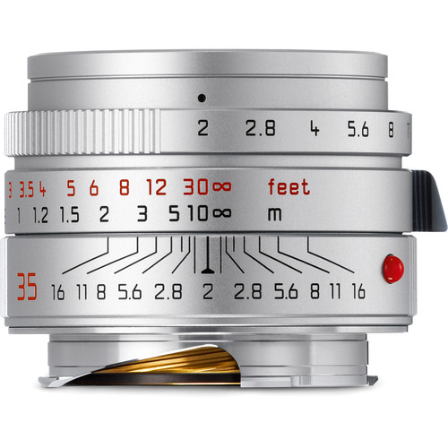 Leica 35mm f/2 Summicron-M ASPH silver chrome 