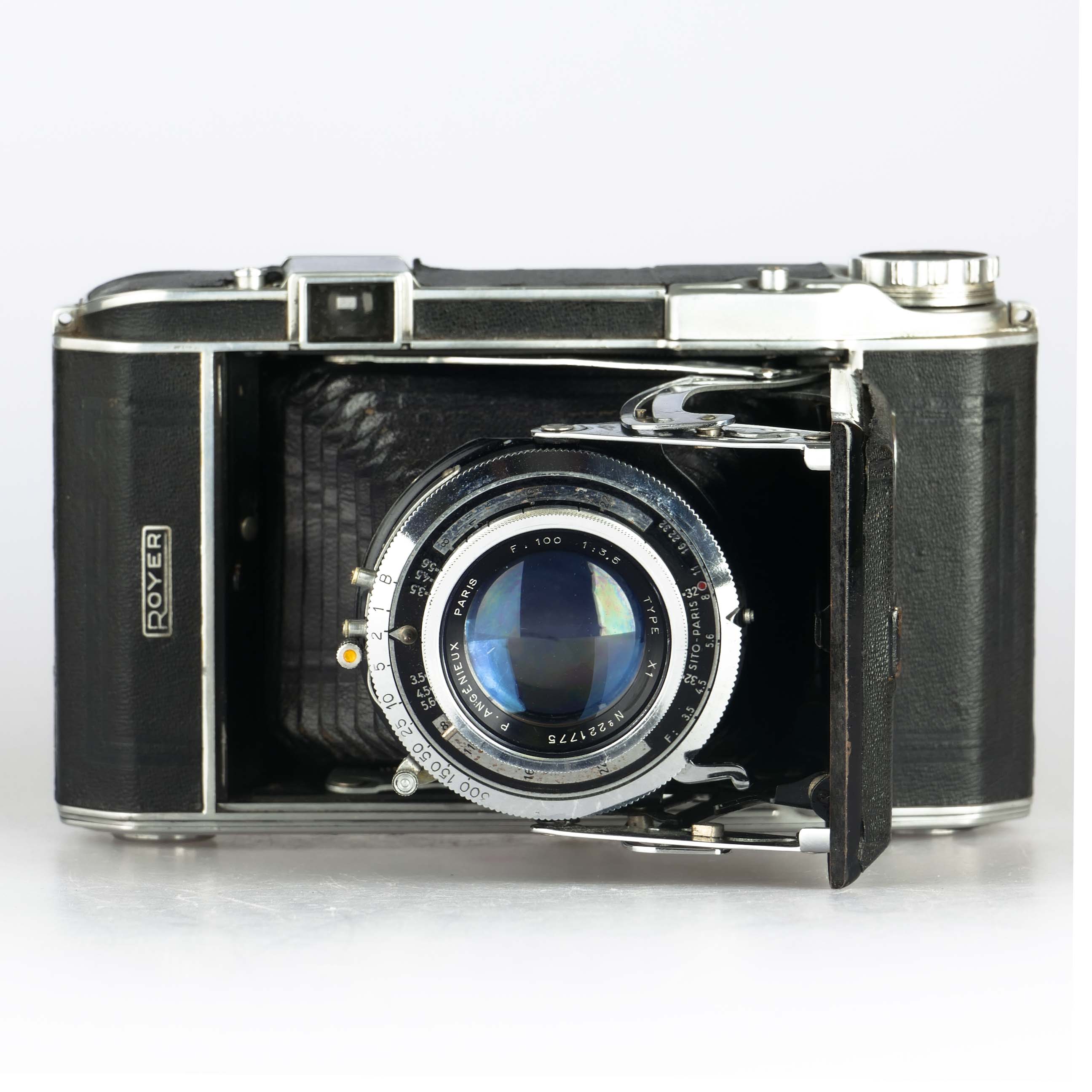 Royer à Soufflet Avec Objectif Angenieux X1 100mm 1:3.5 - Pour Pièces