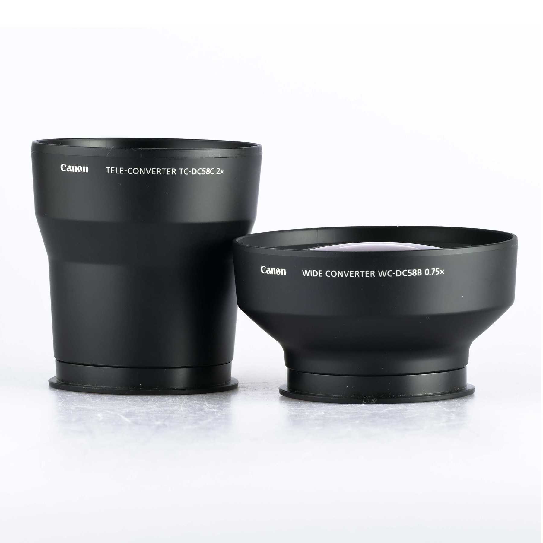 Canon tele-converter tc-dc58c 2x и wide converter wc58c 0.75x