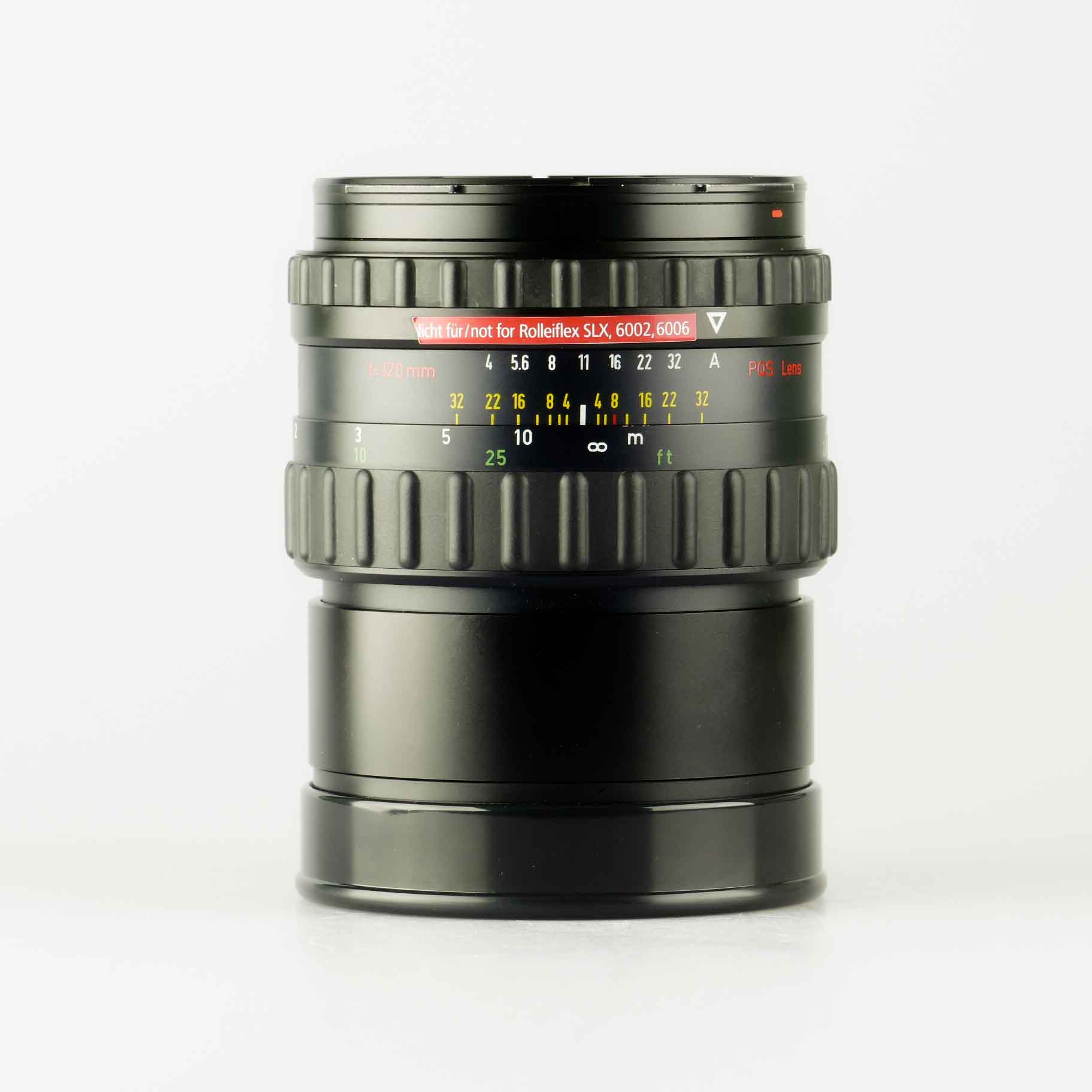 Objectif Carl Zeiss PQS Makro-Planar 120mm F/4 HFT Pour Rolleiflex 6003/6008 - Occasion Excellent état