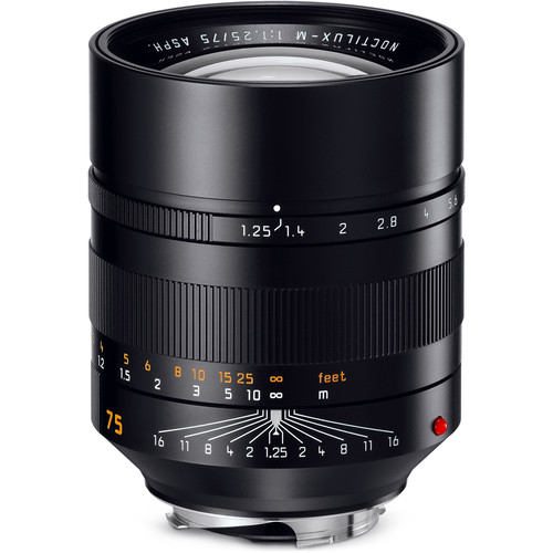 Leica 75mm f/1.25 Noctilux-M ASPH black Leica 75mm f/1.25 Noctilux-M ASPH black