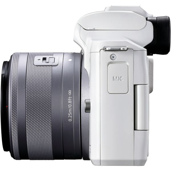 Canon EOS M50 Mark II + EF-M 15-45mm f/3.5-6.3 IS STM white