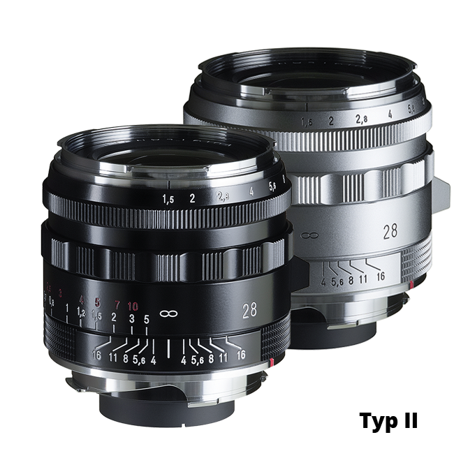 Voigtländer 28mm f/1.5 Nokton Vintage Aspherical Type II VM silver